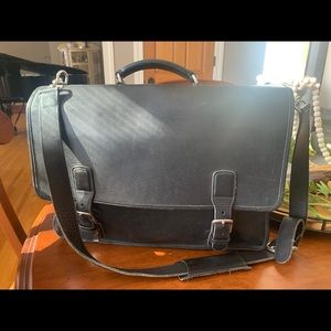 Coach leather briefcase/crossbody bag
